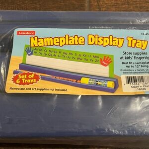 New display student or children nameplates—while giving easy access to supplies.